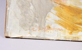 ANSGARIUS BÖRJESSON, olja på duk på pannå, sign o dat 195?.