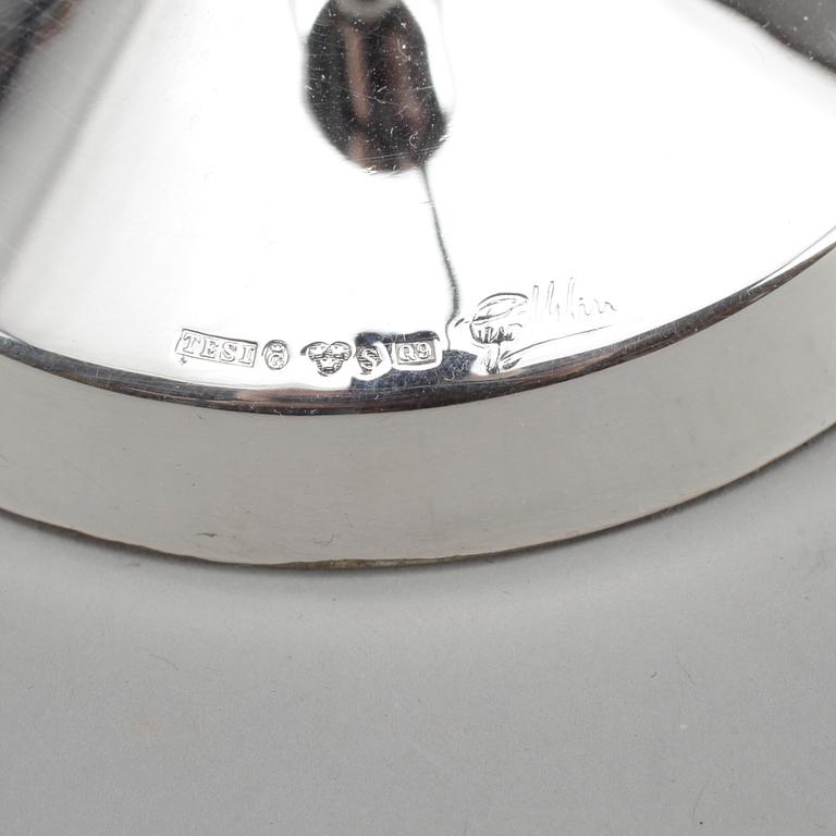 LJUSSTAKAR, ett par, silver, Götlin, TESI, Göteborg, 1966.