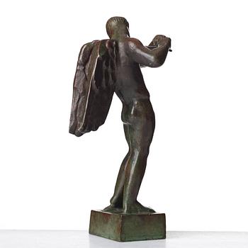 Carl Milles, "Flöjtblåsande ängel" (Angel with a flute).