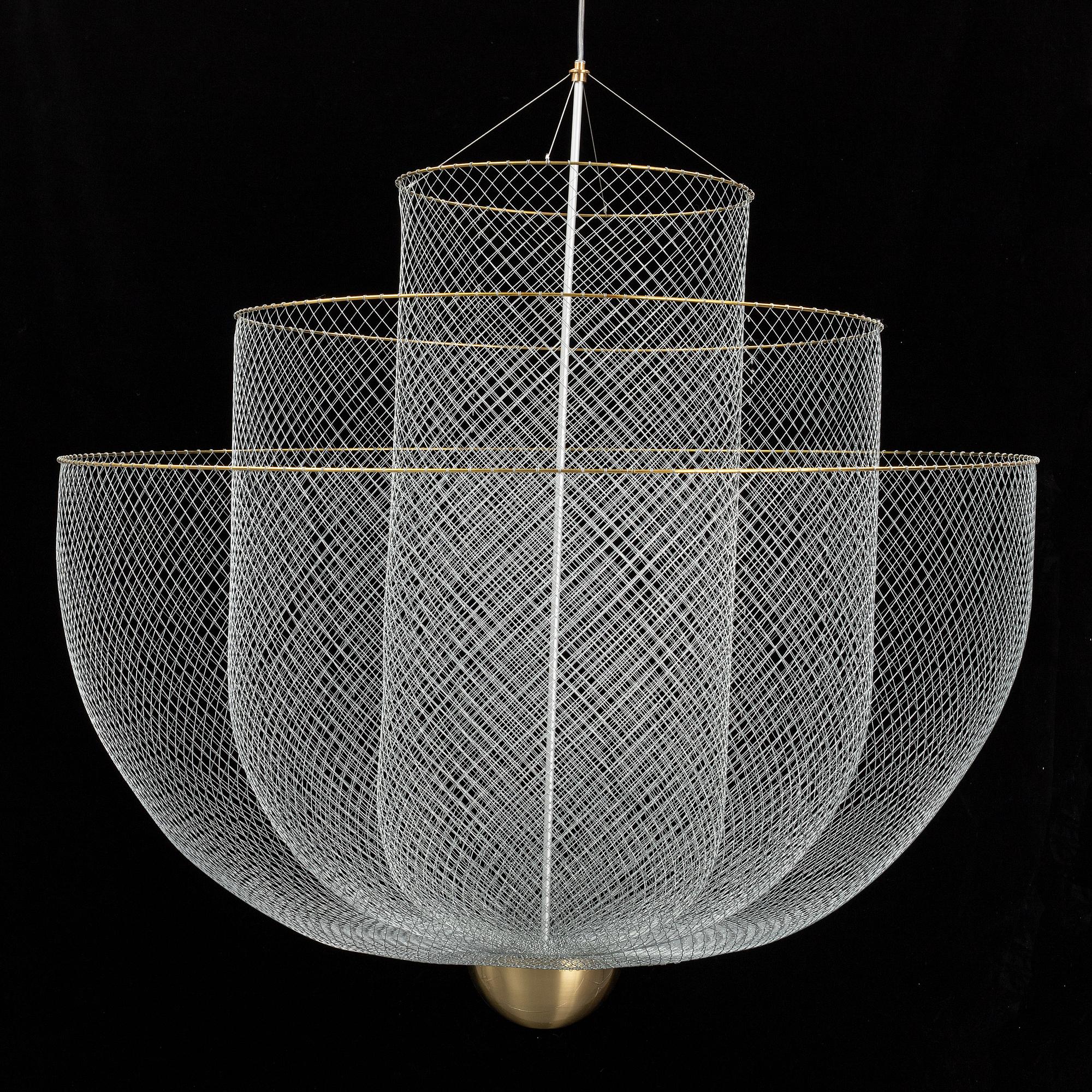 Rick Tegelaar, taklampa "Meshmatics Chandelier", Moooi.