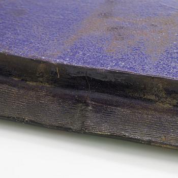 Birger Kaipiainen, a stoneware decorative dish signed Kaipiainen.