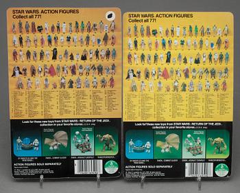 STAR WARS, 5 stycken actionfigurer, Kenner samt Palitoy, 1983.