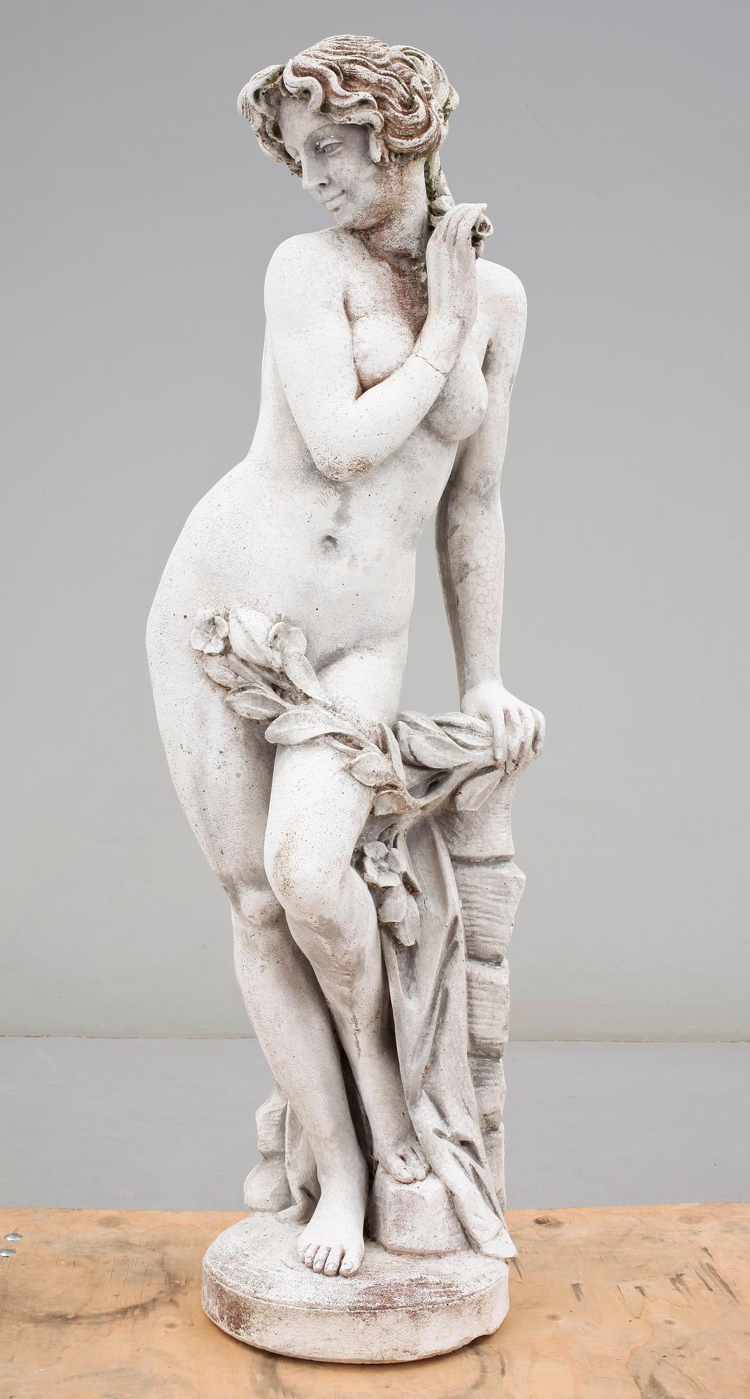 TRÄDGÅRDSSKULPTUR, gjuten stenmassa, 1900-talets andra hälft.