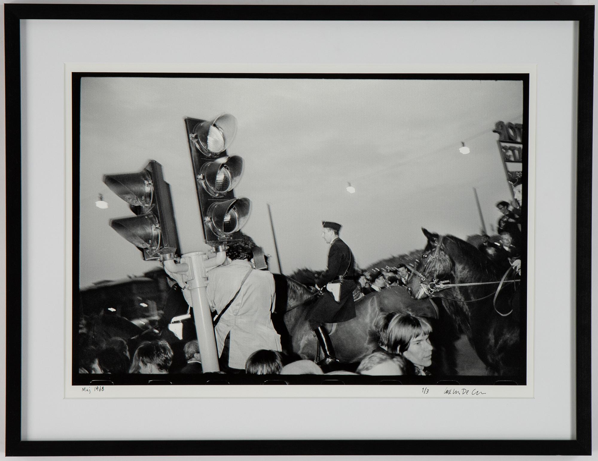 Carl Johan De Geer, fotografi, signerat 1/3.