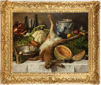 August Jernberg, Stilleben med hare.