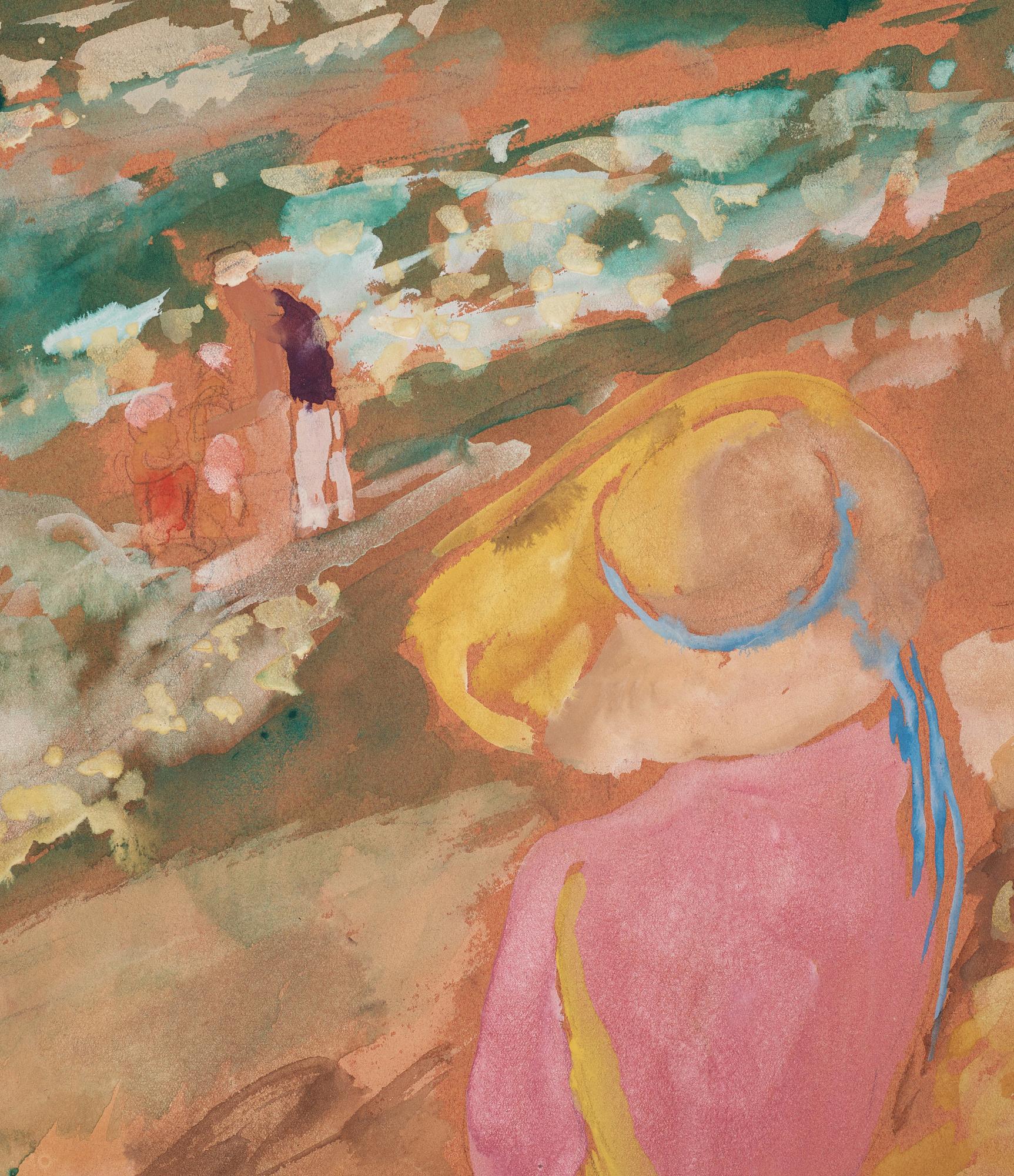 Sigrid Hjertén, On the beach.