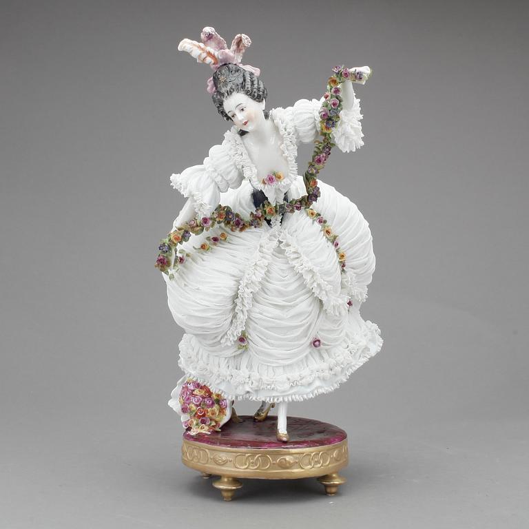 FIGURIN, porslin, Sevrès liknande märke, 1800-tal.