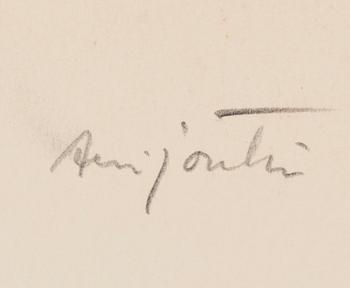 KARI SUOMALAINEN, originaltuschtekning, signerad. 1960-tal.