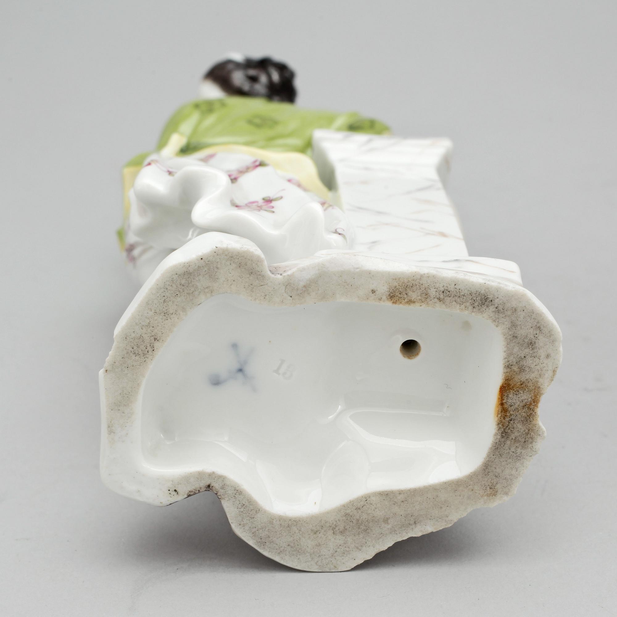 FIGURINER, 2 st. Meissen. 1800/1900-tal.