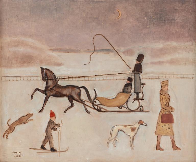 Einar Jolin, Slädfärd.