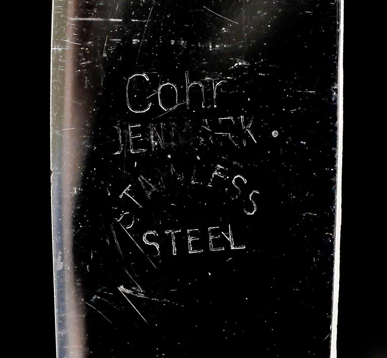 FRUKTKNIVAR, 12 st, silver, Cohr, Danmark. Vikt med stålblad ca 541 g.