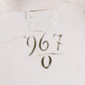 YTTERFODER, majolika, Wessel Bonn, Tyskland 1800-talets senare hälft.