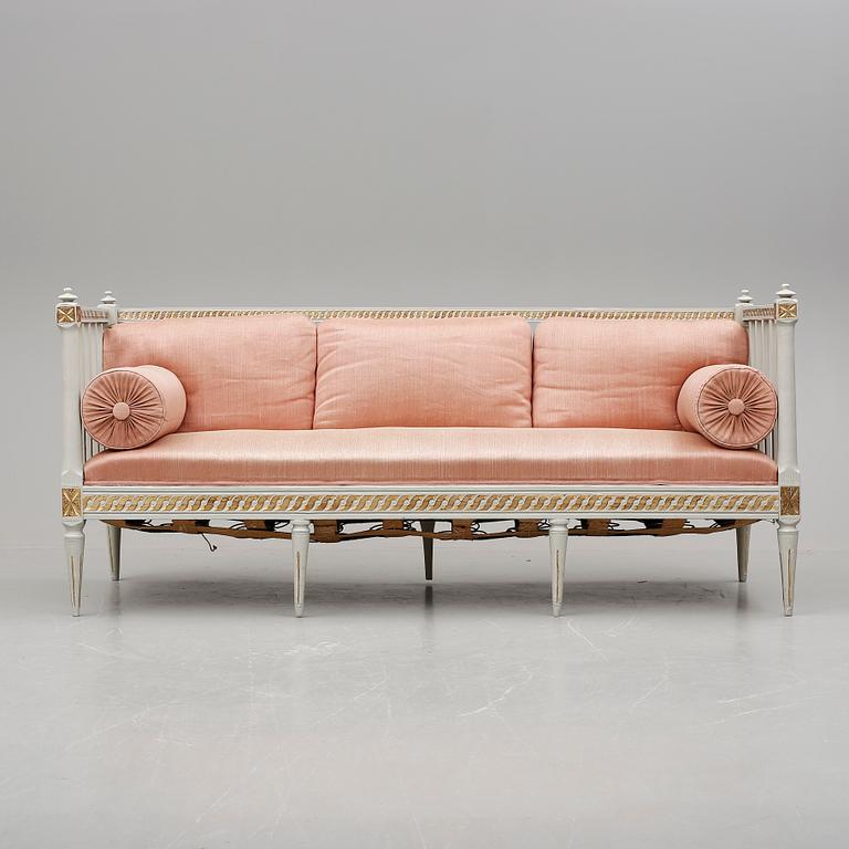 SOFFA, gustaviansk, omkring år 1800.