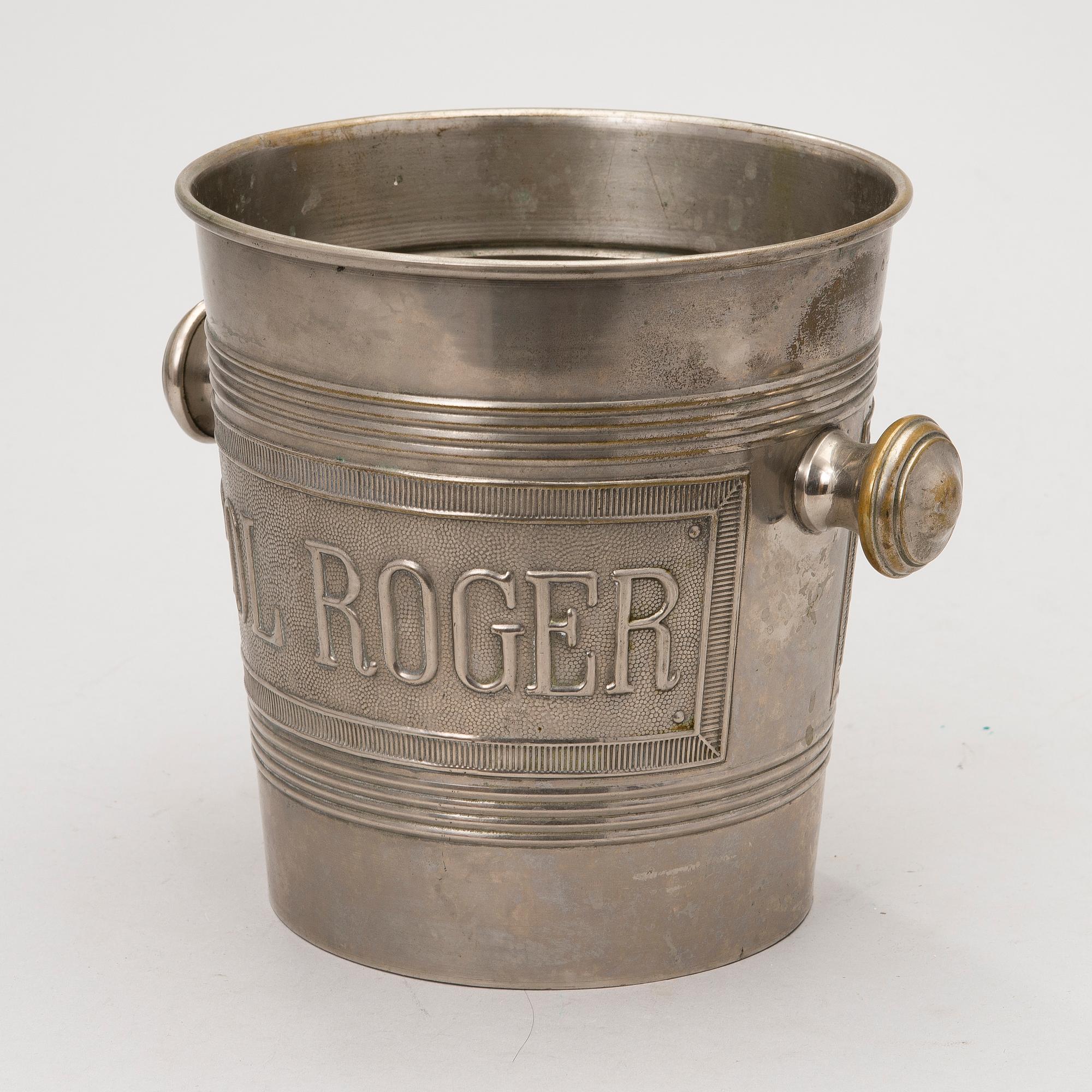 SAMPPANJAJÄÄHDYTIN, metallia,  Pol Roger, Ranska.
