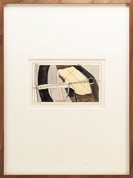 STEN EKLUND, etching, hand coloured, signed.