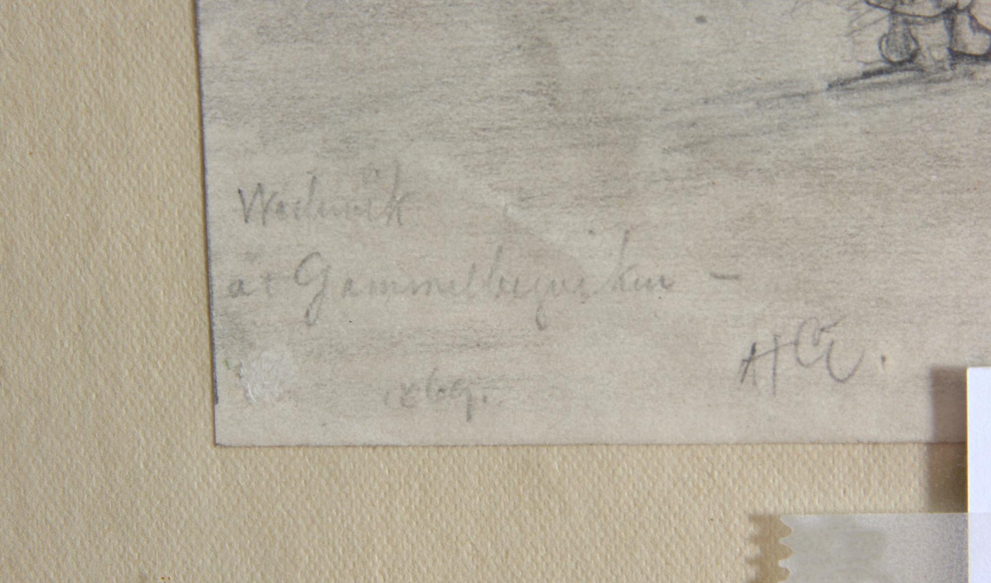 GELLERSTEDT, ALBERT, teckning, monogramsign o dat 1869.