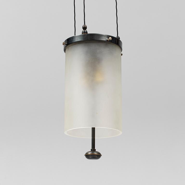 An Art Nouveau  ceiling light, c. 1900.