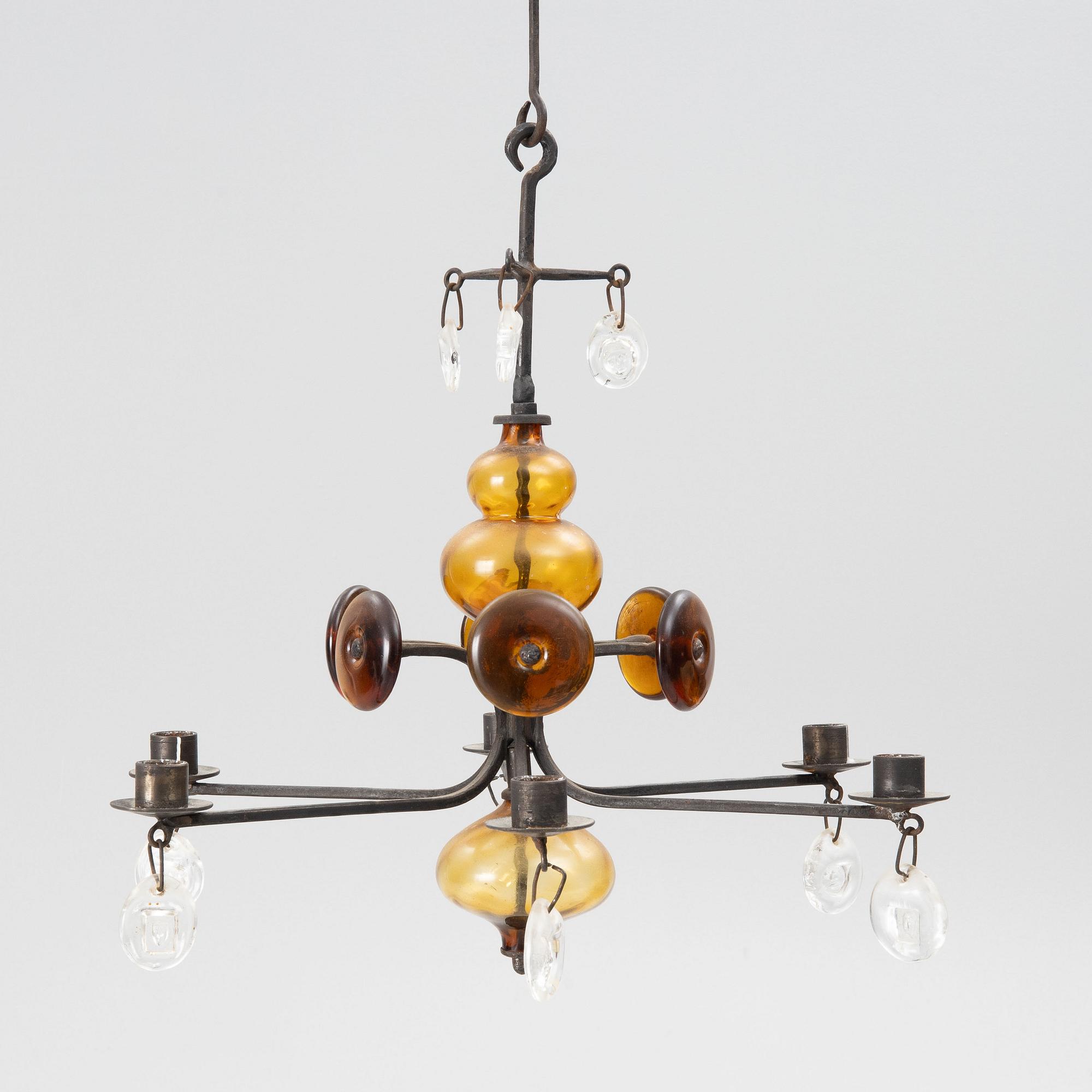 Erik Höglund, chandelier, Boda Smide.
