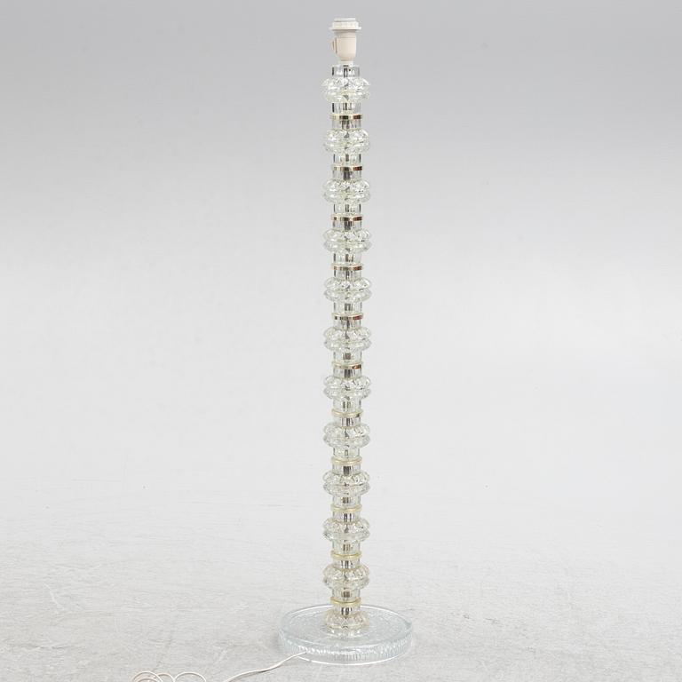 Carl Fagerlund, a floor lamp, Orrefors, 1960s.
