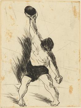 Evert Lundquist, The Weightlifter.