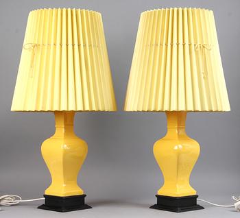 BORDSLAMPOR, ett par, NK, 1980-tal.