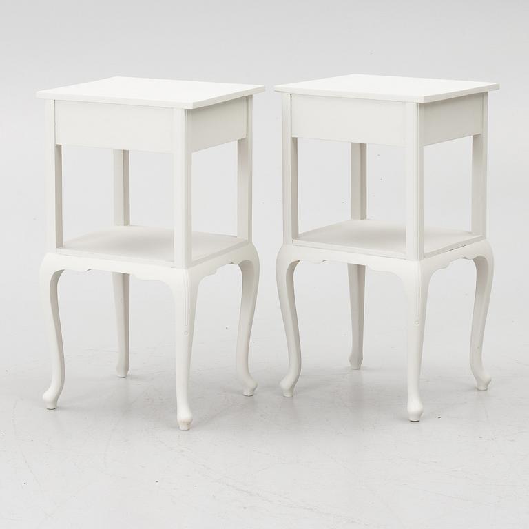 A pair of bedside tables, first half of the 20th century.