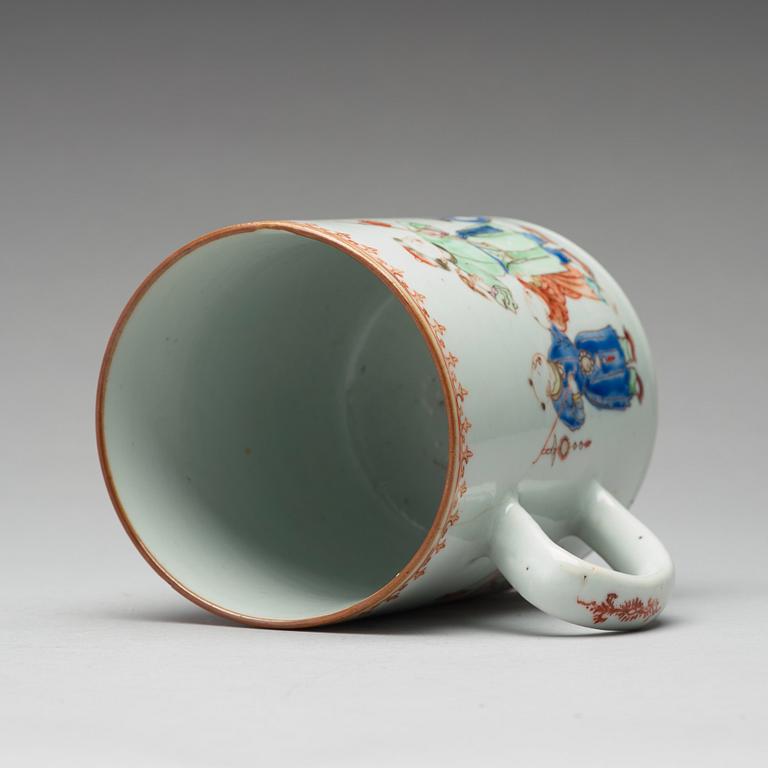 A famille rose jug, Qing dynasty, 18th Century.