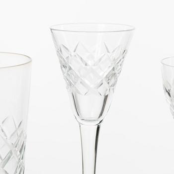 Glasservis, 58 delar, "Bror", Kosta.