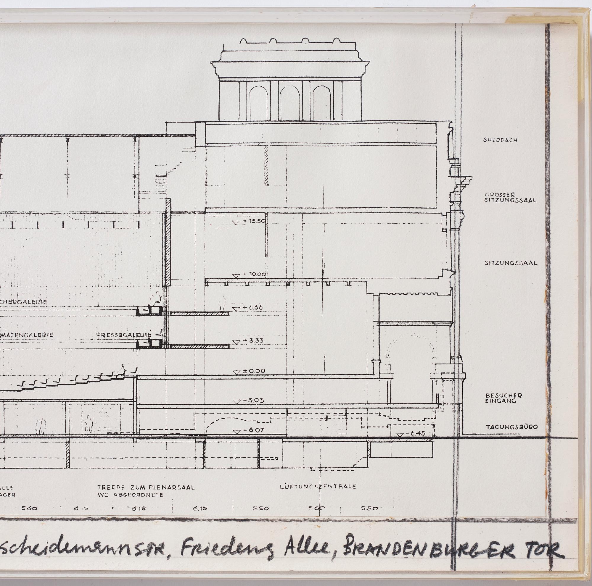 Christo & Jeanne-Claude, "Wrapped Reichstag (Project for Berlin)".