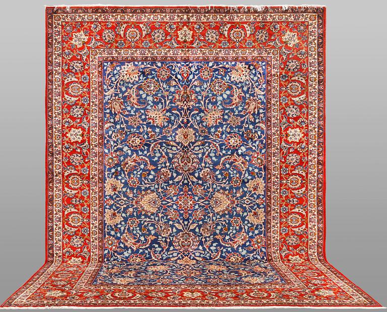 A carpet, Najafabad, c. 418 x 307 cm.