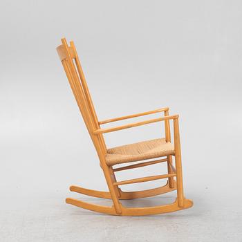 Hans J. Wegner, a 'J16' rocking chair, mid 20th century.