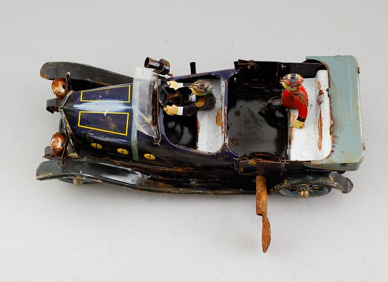 LEKSAK, plåtbil, Mettoy, England, 1900-talets mitt.