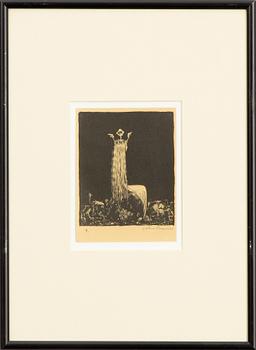 John Bauer, "Prinsessan och småtrollen".