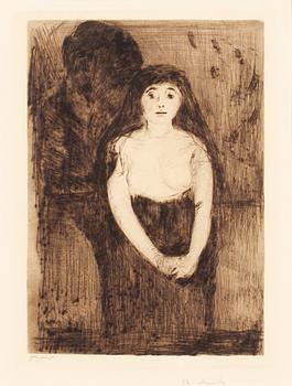 155. Edvard Munch, "Study of a Model" (Modellstudie).