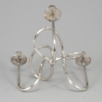 JOSEF FRANK, a 'Vänskapsknuten' silver plated brass candelabrum from Svenskt Tenn.