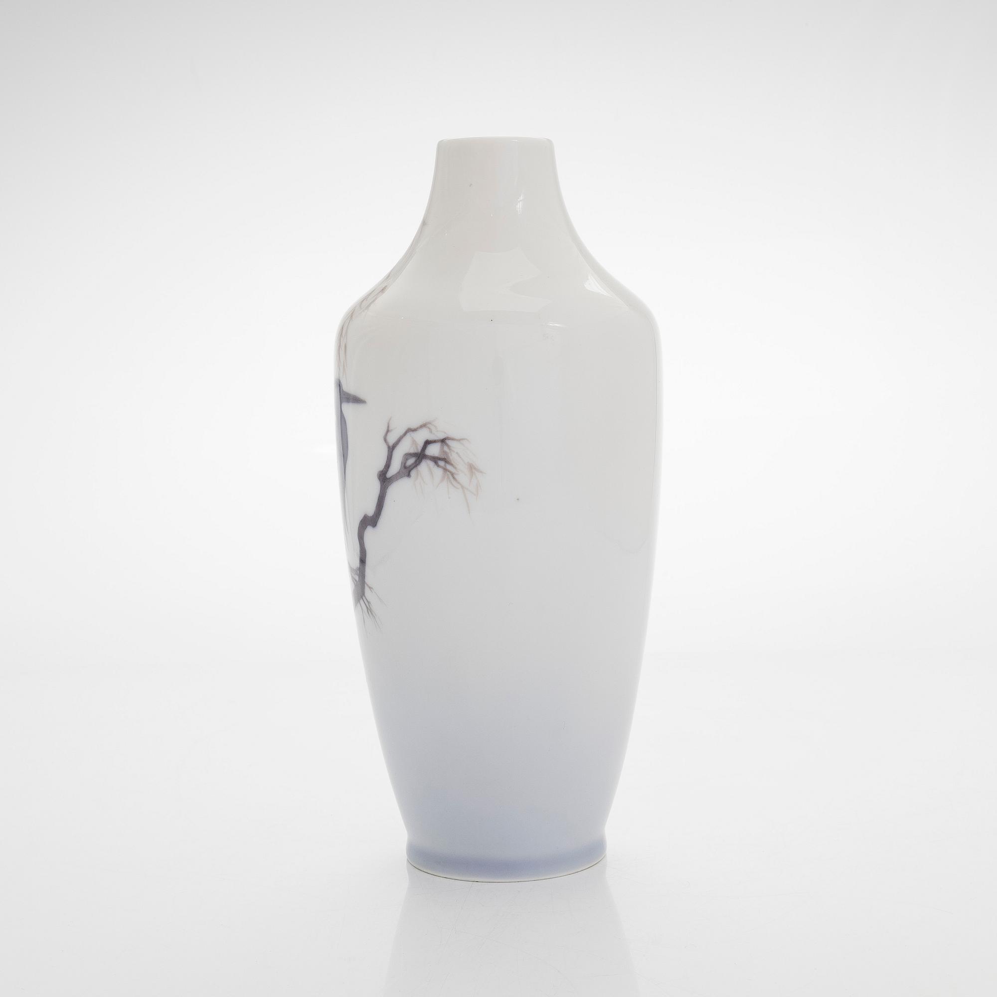 Royal Copenhagen, maljakko, posliinia, Royal Copenhagen, 1900-luvun alkupuoli.