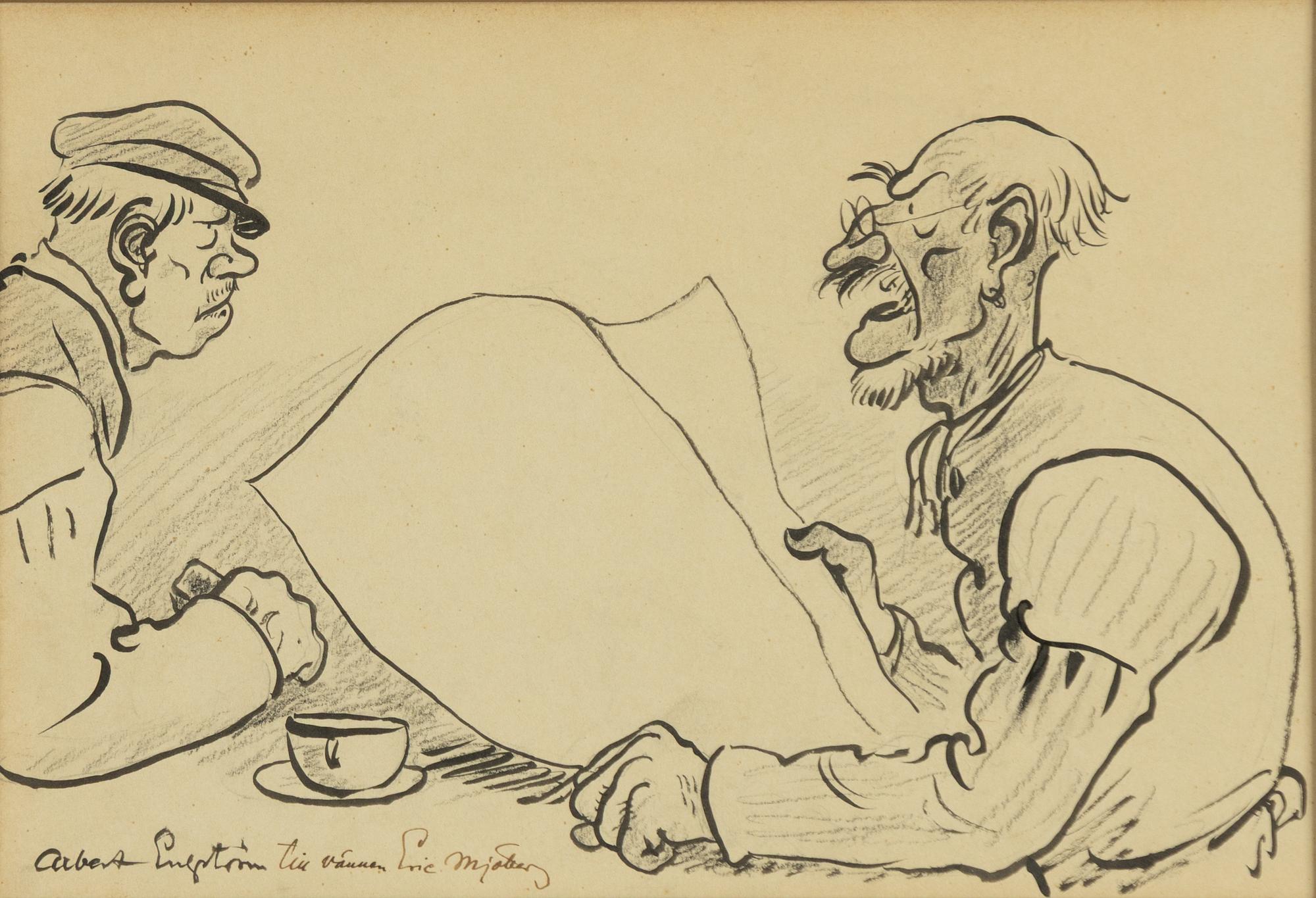 Albert Engström, Vid kaffebordet.