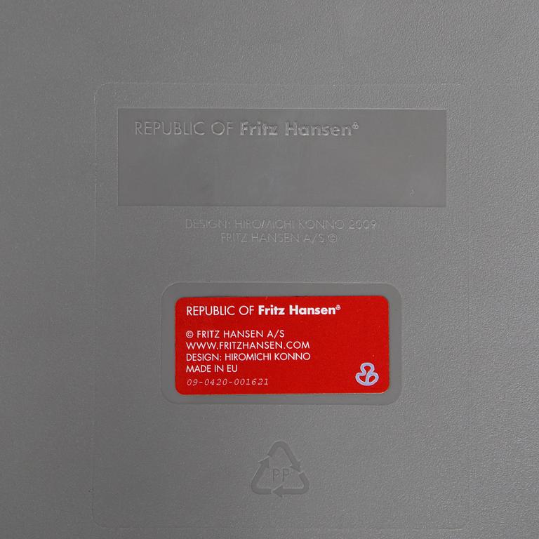 Hiromichi Konno, a set of four 'Rin' chairs from Fritz Hansen, Denmark, 2009.