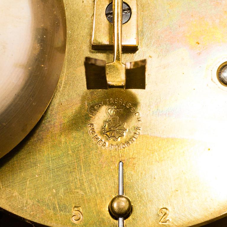 A wall clock, Japy Frères, France, late 19th century.