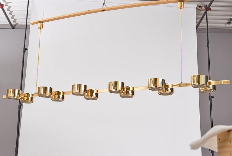 Hans-Agne Jakobsson, a large ceiling light fixture, model "T261-12", Hans Agne Jakobsson AB, Markaryd, 1960s.