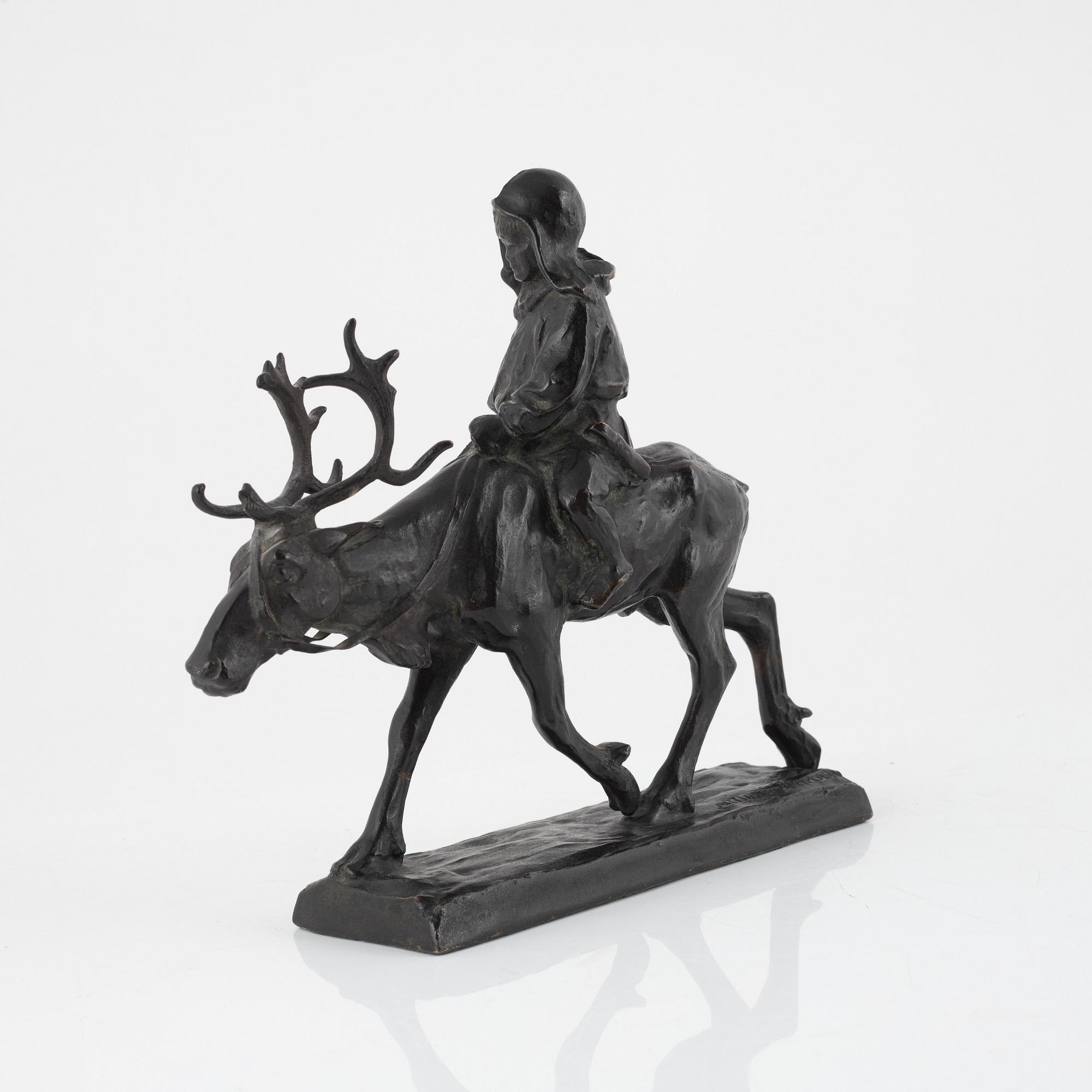 Arthur Hoffmann, sculpture, bronze, signed.