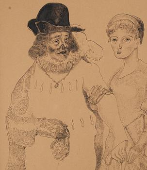 Ernst Josephson, "Rembrandt och Saskia".