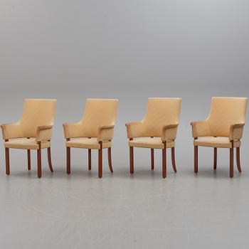 Four 1980s easy chairs, Gärsnäs.