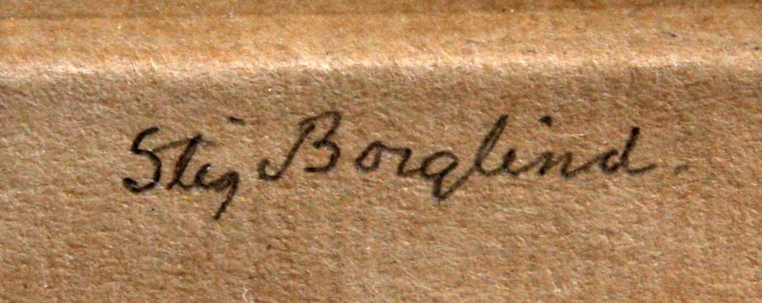 STIG BORGLIND, etsning, sign.