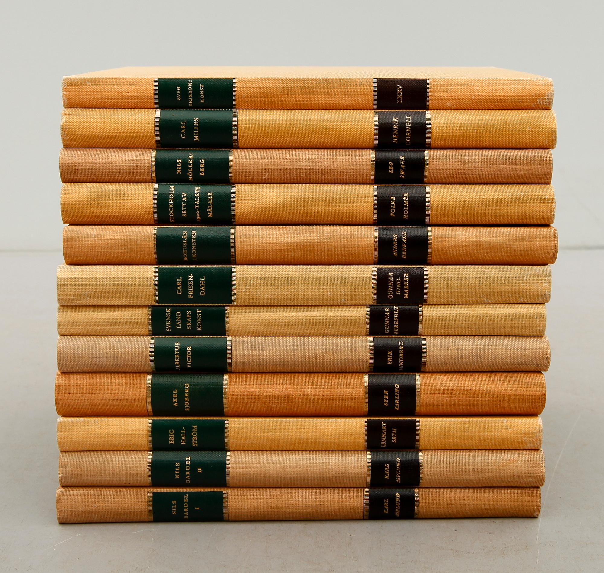 BÖCKER: SAK, 12 volymer, konstböcker, 1960-tal.