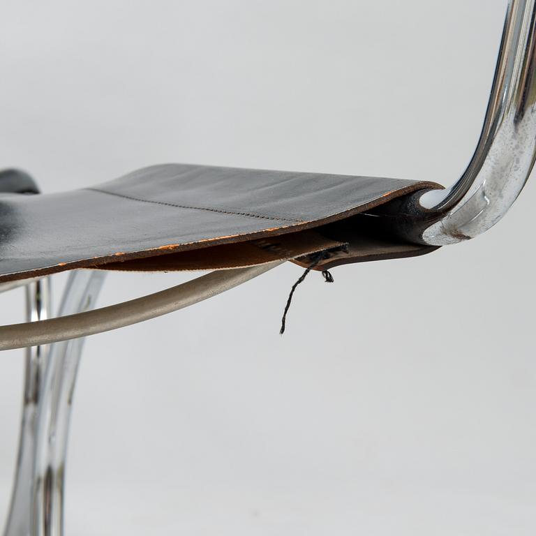 LUDWIG MIES VAN DER ROHE, a set of 1970-1980's 4+2, 'MR10' chairs for Thonet.
