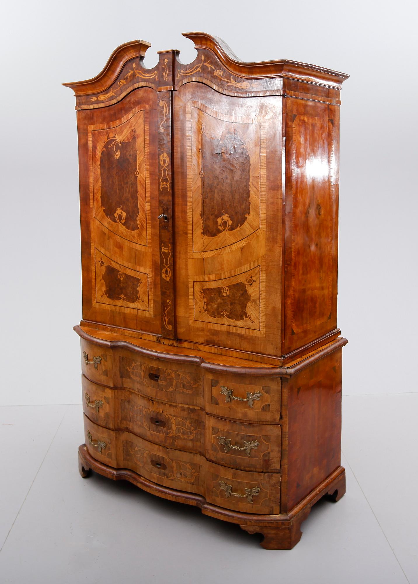 SKÅP, Tyskland, barock, 1700-tal.