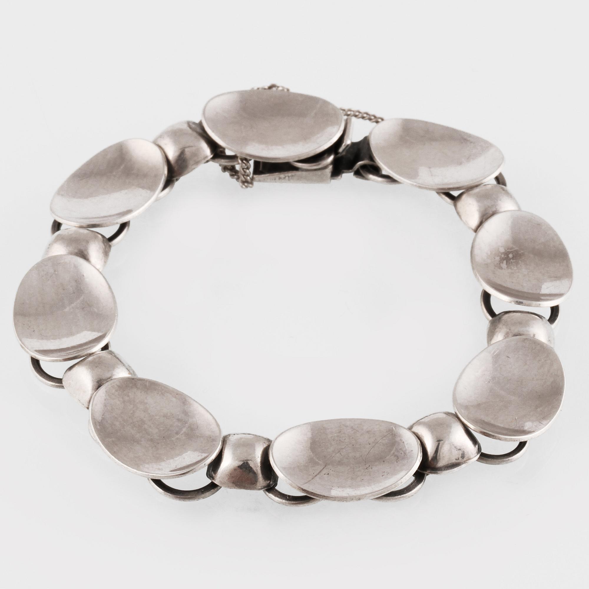 ARMBAND, silver, Alton, Falköping, 1957. Vikt 22,0 gram.
