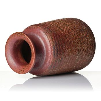 Stig Lindberg, a stoneware vase, Gustavsberg Studio, Sweden 1967.