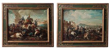 Salvator Rosa Hans art, Bataljscener.